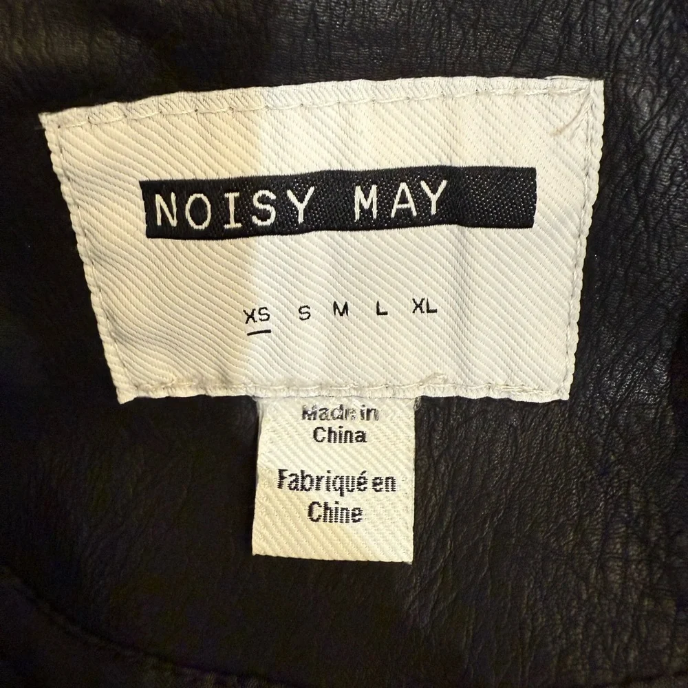 Noisy may Black Leather Moto Jacket - Picture 4 of 4